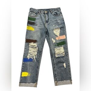 2 for $25 Women’s Distressed Multicolor Jeans